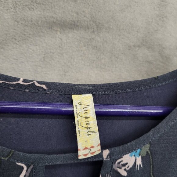 Free People Bonnie Midnight Dress Size 2 Floral Boho - Picture 4 of 6